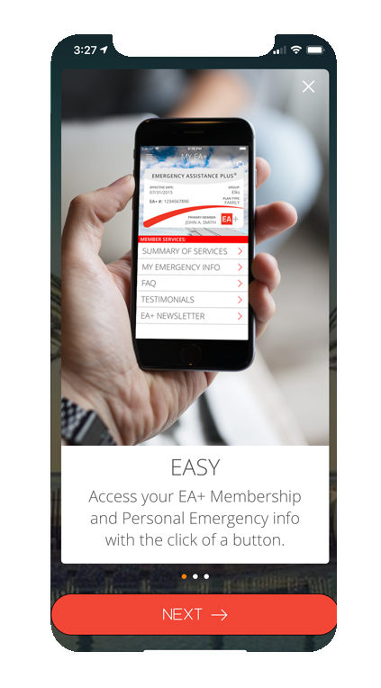EA+ App Screen 2
